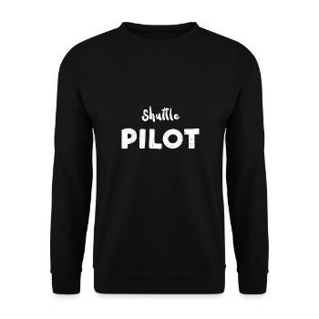 Shuttle Pilot - Crafting - Unisex Pullover - Schwarz - Vorne - Alina (178cm) & Michal (187cm)