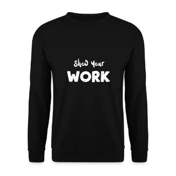 Montrez votre travail - Enseignant - Sweat-shirt Unisexe - noir - Devant - Alina (178cm) & Michal (187cm)