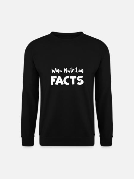Wine Nutrition Facts - Unisex Sweatshirt - black