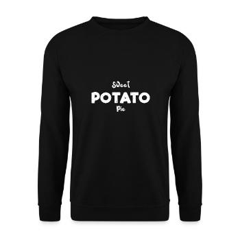 Tarte aux patates douces - Thanksgiving - Sweat-shirt Unisexe - noir - Devant - Alina (178cm) & Michal (187cm)