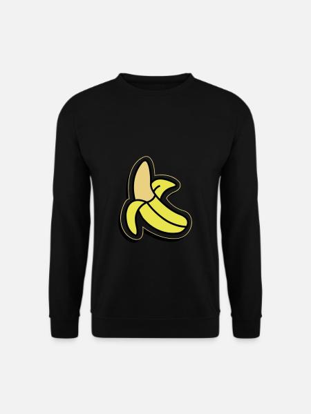 Half peeled banana - Unisex Sweatshirt - black