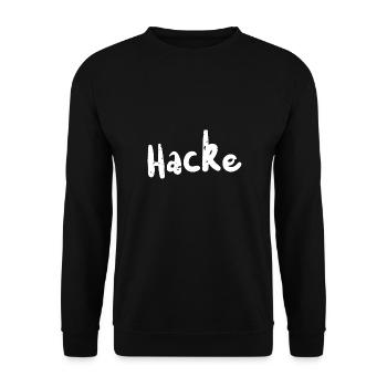 Hacke - Drinking - Unisex Pullover - Schwarz - Vorne - Alina (178cm) & Michal (187cm)
