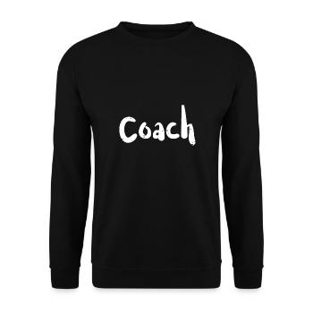 Coach - Sports - Unisex Sweatshirt - black - Front - Alina (178cm) & Michal (187cm)