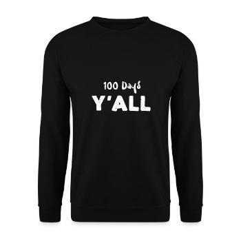 100 Days Y'All - Cheetah - Unisex Pullover - Schwarz - Vorne - Alina (178cm) & Michal (187cm)