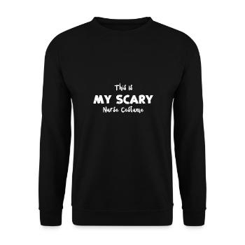 C’est mon costume d’infirmière effrayante - Sweat-shirt Unisexe - noir - Devant - Alina (178cm) & Michal (187cm)