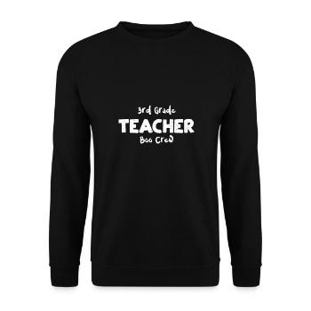 3rd Grade Teacher Boo Crew - Unisex Pullover - Schwarz - Vorne - Alina (178cm) & Michal (187cm)