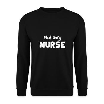 Med Surg Nurse - Nurse - Unisex Pullover - Schwarz - Vorne - Alina (178cm) & Michal (187cm)