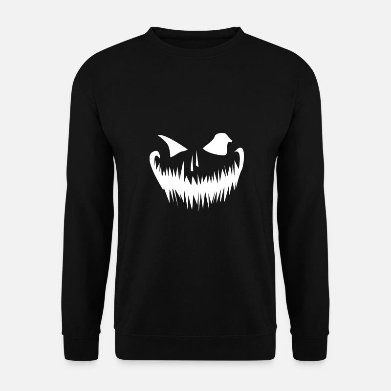 Gruseliges Grinsen - Unisex Pullover - Schwarz