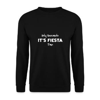 Holy Guacamole It's Fiesta Time - Unisex Pullover - Schwarz - Vorne - Alina (178cm) & Michal (187cm)