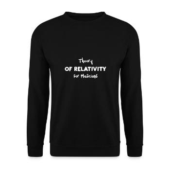 Theory Of Relativity For Musicians - Unisex Sweatshirt - black - Front - Alina (178cm) & Michal (187cm)
