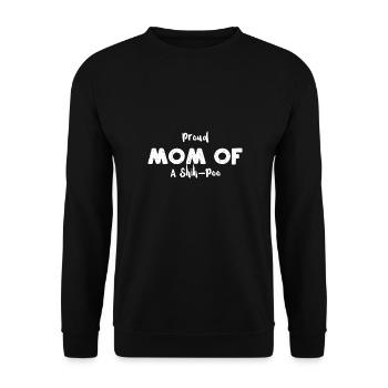 Proud Mom Of A Shih-Poo - Dogs - Unisex Sweatshirt - black - Front - Alina (178cm) & Michal (187cm)