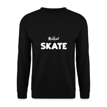Roller Skate - Skating - Unisex Pullover - Schwarz - Vorne - Alina (178cm) & Michal (187cm)