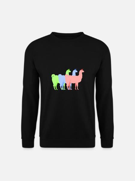 Llama alpaca - Unisex Sweatshirt - black
