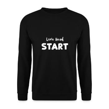 Love Head Start - Teacher - Unisex Sweatshirt - black - Front - Alina (178cm) & Michal (187cm)