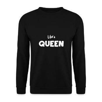 Libra Queen - Astrologie - Sweat-shirt Unisexe - noir - Devant - Alina (178cm) & Michal (187cm)