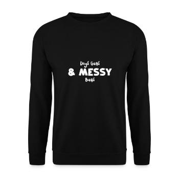 Dogs Guns & Messy Buns - Dogs - Sweat-shirt Unisexe - noir - Devant - Alina (178cm) & Michal (187cm)