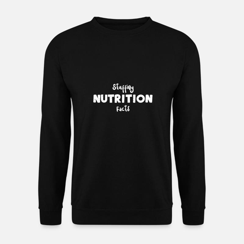 Stuffing Nutrition Facts - Unisex Sweatshirt - black
