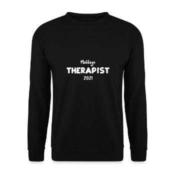 Massothérapeute 2021 - Sweat-shirt Unisexe - noir - Devant - Alina (178cm) & Michal (187cm)