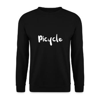 Picycle - Math - Unisex Sweatshirt - black - Front - Alina (178cm) & Michal (187cm)
