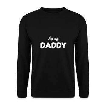 Shrimp Daddy - Fish - Unisex Sweatshirt - black - Front - Alina (178cm) & Michal (187cm)