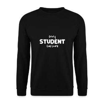 Every Student Can Learn - Birds - Unisex Pullover - Schwarz - Vorne - Alina (178cm) & Michal (187cm)