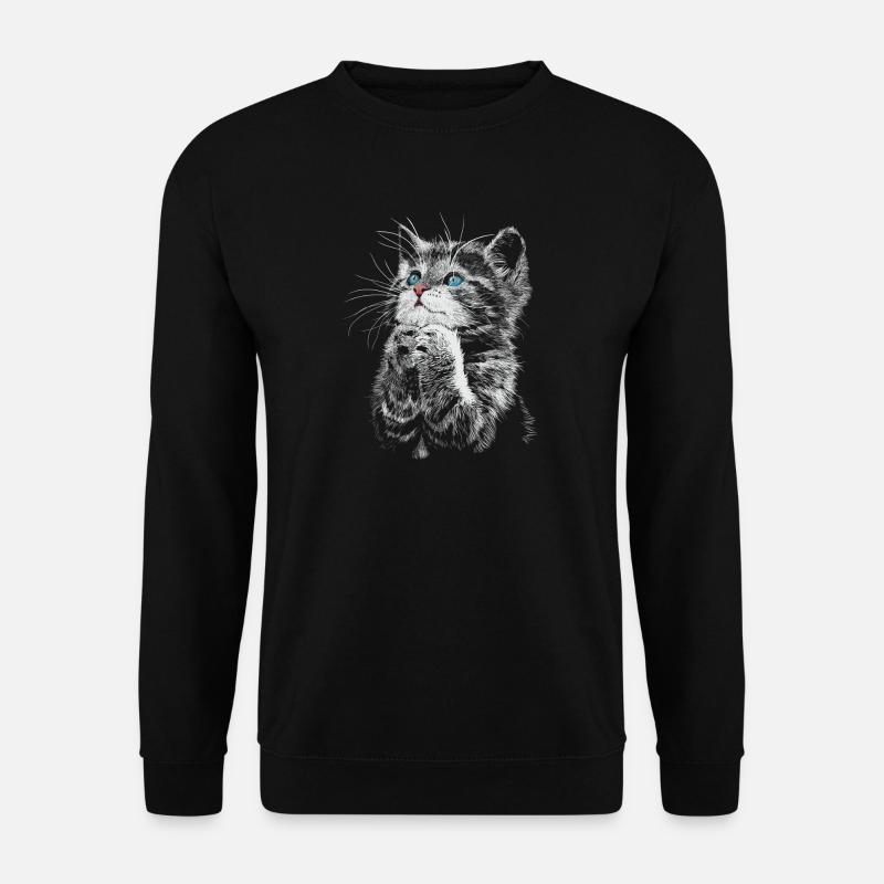 cat - Unisex Sweatshirt - black