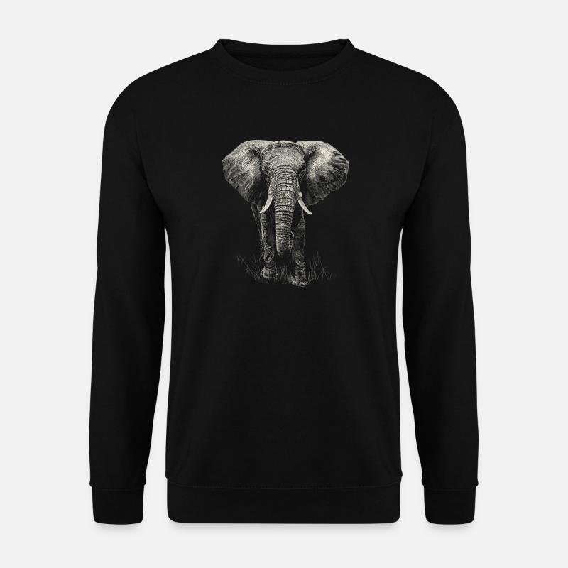 Elephant - Unisex Sweatshirt - black