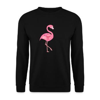 Flamingo - Unisex Pullover - Schwarz - Vorne - Alina (178cm) & Michal (187cm)