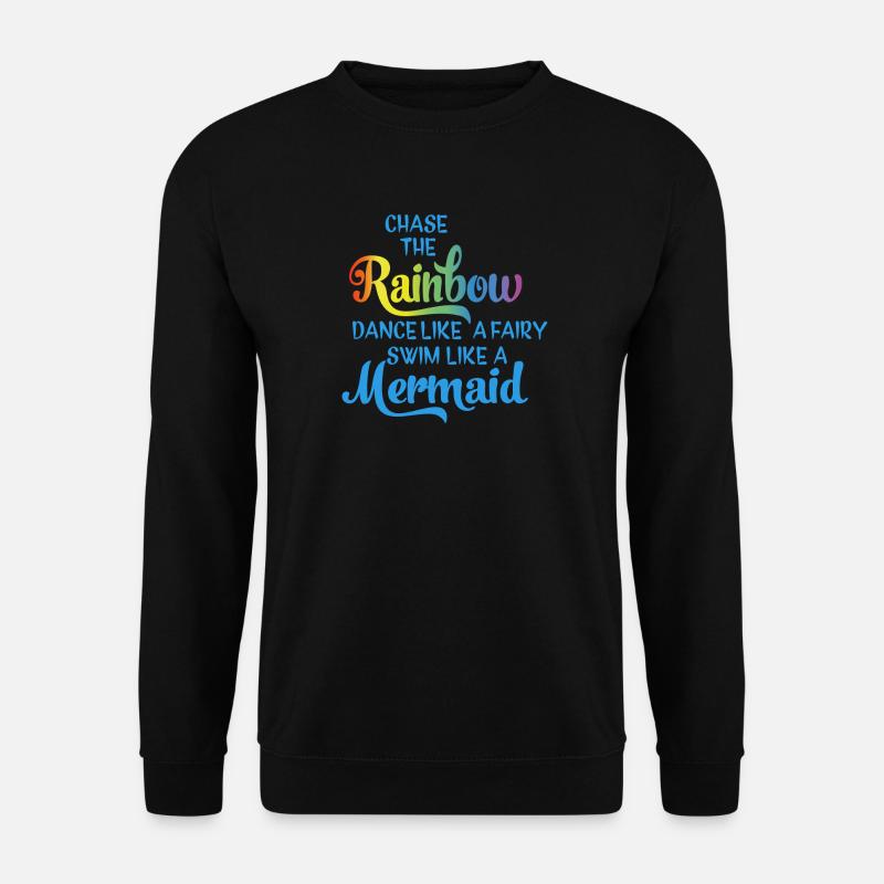 Folge dem Regenbogen - Unisex Pullover - Schwarz