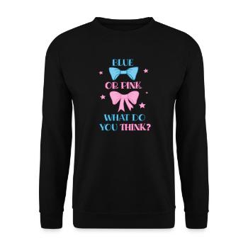 Baby Gender Reveal Party - Sweat-shirt Unisexe - noir - Devant - Alina (178cm) & Michal (187cm)