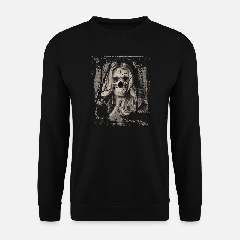Skull Girl black'n'white - Unisex Pullover - Schwarz