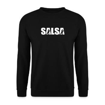 Salsa - Unisex Sweatshirt - black - Front - Alina (178cm) & Michal (187cm)