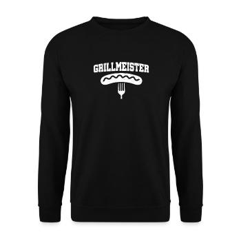 Grillmeister - Unisex Pullover - Schwarz - Vorne - Alina (178cm) & Michal (187cm)