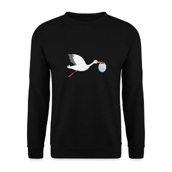 lustige Tiere Pflanzen Obst Gemüse Kindermotive - Unisex Pullover - Schwarz - Vorne - Alina (178cm) & Michal (187cm)