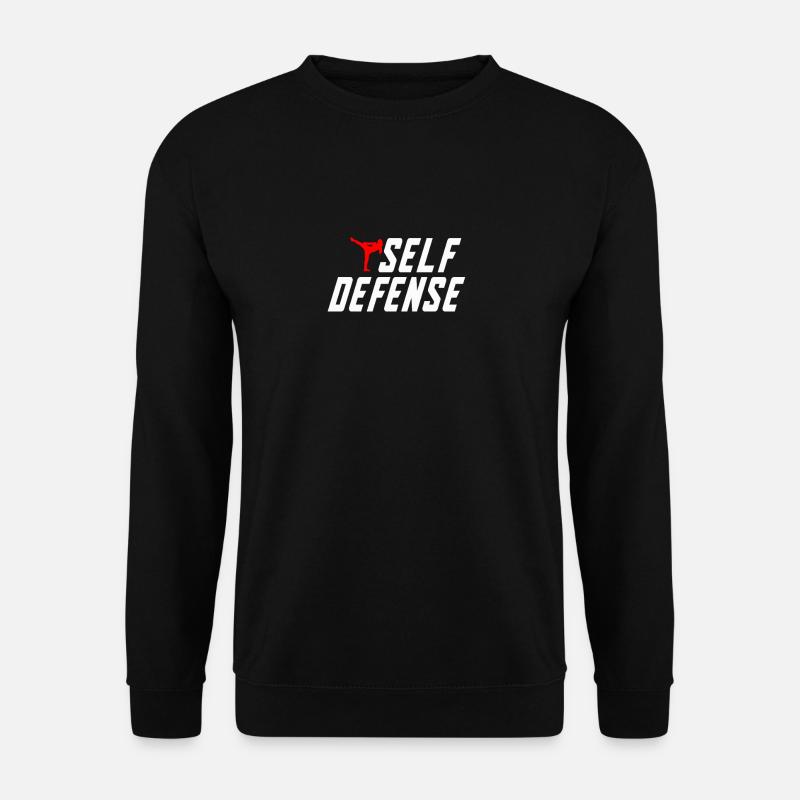 Self Defense Motif Design - Unisex Sweatshirt - black