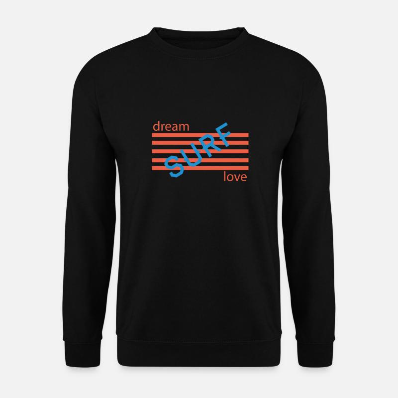 Dream Love Retro Stripes - Unisex Sweatshirt - black
