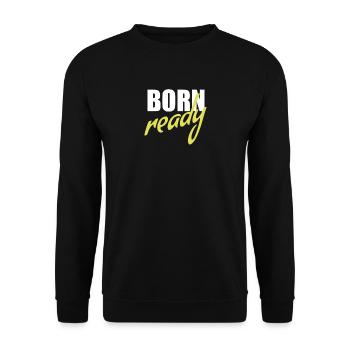 Né prêt - Sweat-shirt Unisexe - noir - Devant - Alina (178cm) & Michal (187cm)
