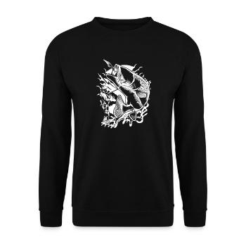 T-shirt de pêcheur - Sweat-shirt Unisexe - noir - Devant - Alina (178cm) & Michal (187cm)