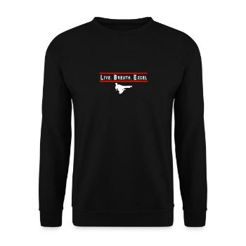 Sprint de motivation avec figure acrobatique - Sweat-shirt Unisexe - noir - Devant - Alina (178cm) & Michal (187cm)