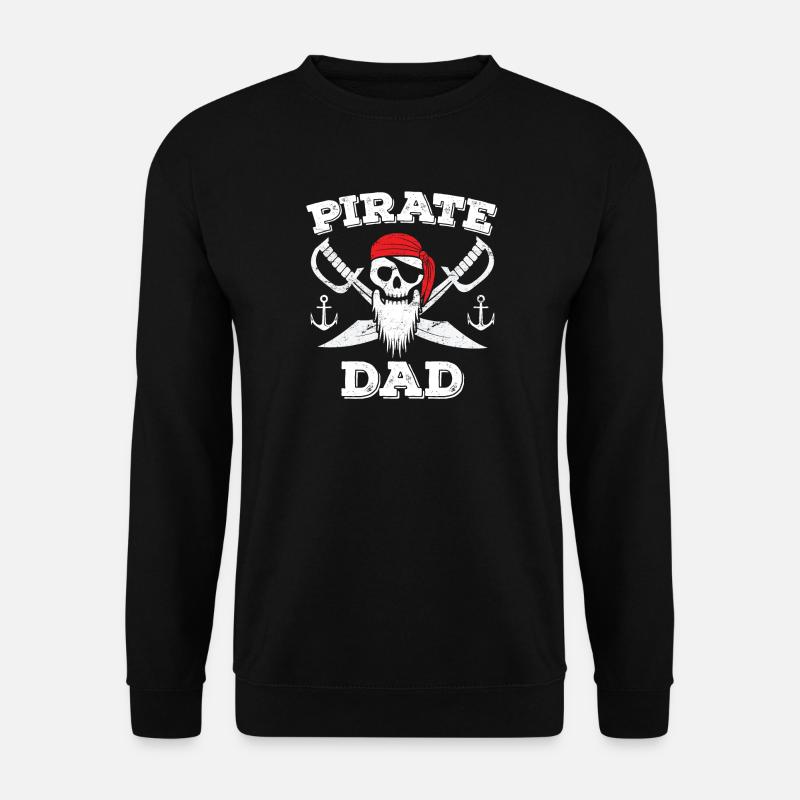 Piratenvater - Unisex Pullover - Schwarz