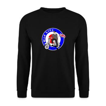 Mod Life - Sweat-shirt Unisexe - noir - Devant - Alina (178cm) & Michal (187cm)