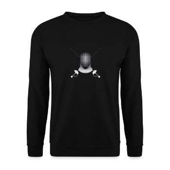 Fencing - Unisex Sweatshirt - black - Front - Alina (178cm) & Michal (187cm)