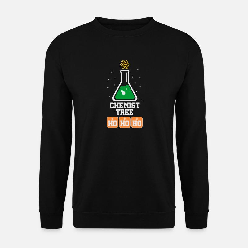 Chemist Tree Oh Ho Ho Ho Chemistry Tree Christmas - Unisex Pullover - Schwarz