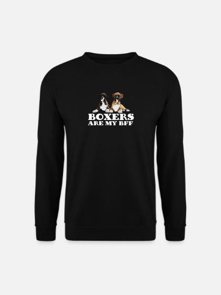Boxer Dog Boxers Are My BFF - Unisex Sweatshirt - black