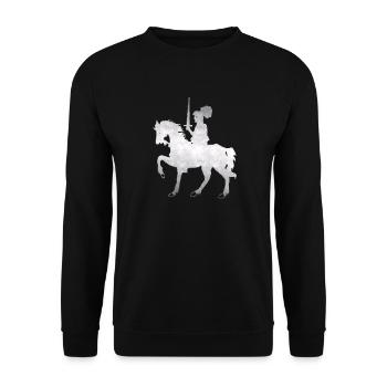 Ritter - Unisex Pullover - Schwarz - Vorne - Alina (178cm) & Michal (187cm)