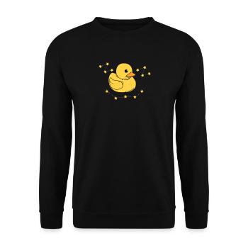 Bath Duck - Unisex Sweatshirt - black - Front - Alina (178cm) & Michal (187cm)