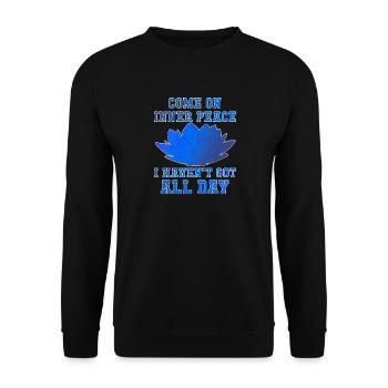 Yoga - Sweat-shirt Unisexe - noir - Devant - Alina (178cm) & Michal (187cm)