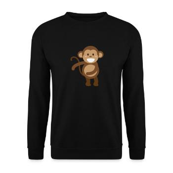 Dancer float dance gift dance trend dance monkey - Unisex Sweatshirt - black - Front - Alina (178cm) & Michal (187cm)