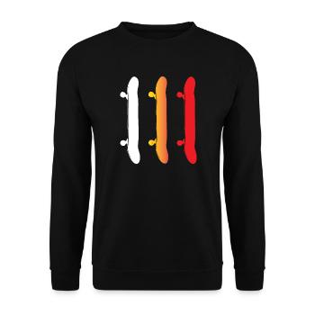 Skateboarding - Skateboards - Unisex Pullover - Schwarz - Vorne - Alina (178cm) & Michal (187cm)