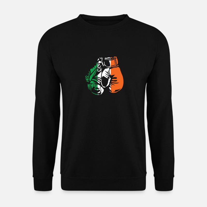 Boxe Drapeau irlandais - Sweat-shirt Unisexe - noir